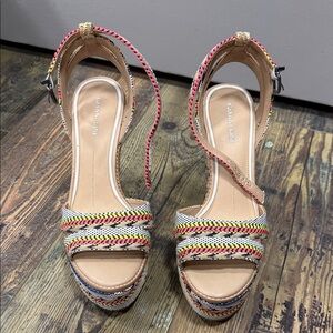 Gianni Bini Multicolor Platform Sandals